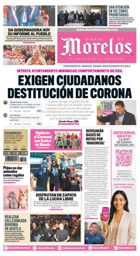 Cover of Diario de Morelos