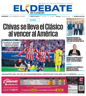 Cover of El Debate de Culiacan