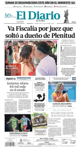 Cover of El Diario de Juarez