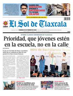 Cover of El Sol de Tlaxcala