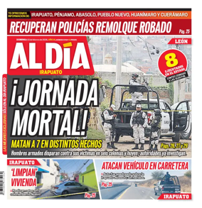 Cover of Periodico Al Dia (Irapuato)