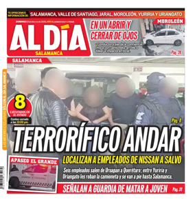 Cover of Periodico Al Dia (Salamanca)