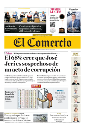 Cover of Diario El Comercio