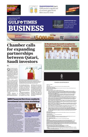 Cover of Gulf Times Business