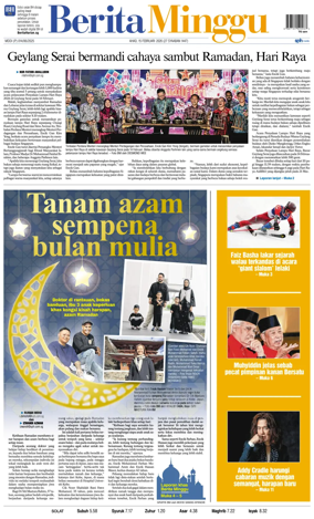 Cover of Berita Minggu-Singapore