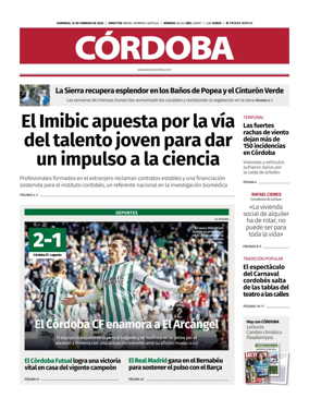 Cover of Diario Cordoba