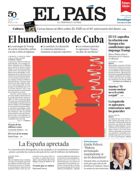 Cover of EL PAIS primera edicion