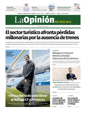 Cover of La Opinion de Malaga