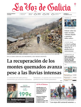 Cover of La Voz de Galicia (Barbanza)