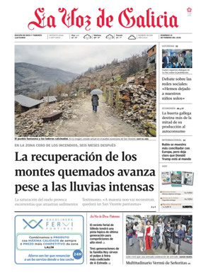 Cover of La Voz de Galicia (Deza)