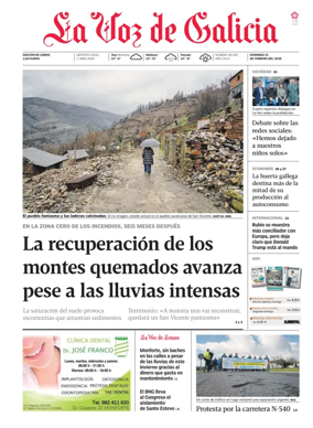 Cover of La Voz de Galicia (Monforte)