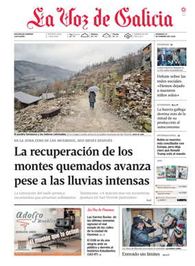 Cover of La Voz de Galicia (Ourense)
