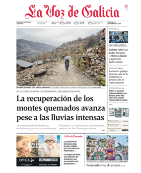 Cover of La Voz de Galicia (Pontevedra)