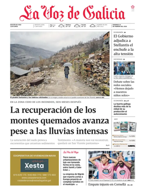 Cover of La Voz de Galicia (Vigo)