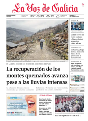 Cover of La Voz de Galicia (Viveiro)