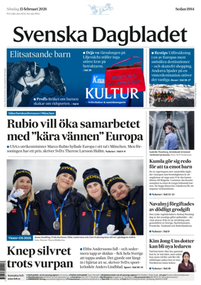 Cover of Svenska Dagbladet