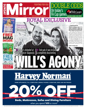 Cover of Sunday Mirror (Northern Ireland)