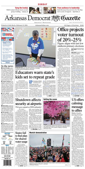 Cover of Arkansas Democrat-Gazette