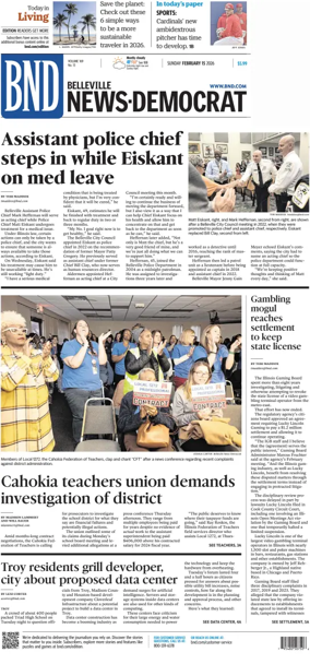 Cover of Belleville News-Democrat (Sunday)