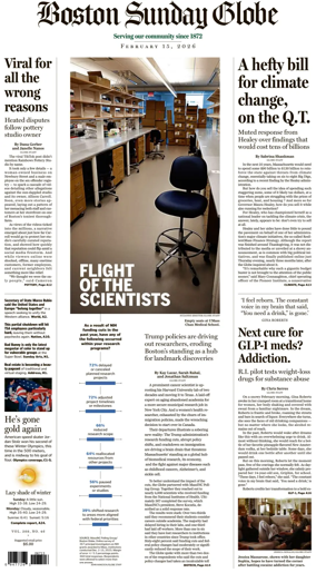 Cover of Boston Sunday Globe