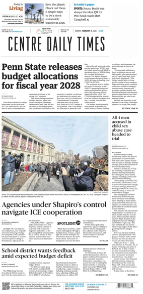 Cover of Centre Daily Times (Sunday)