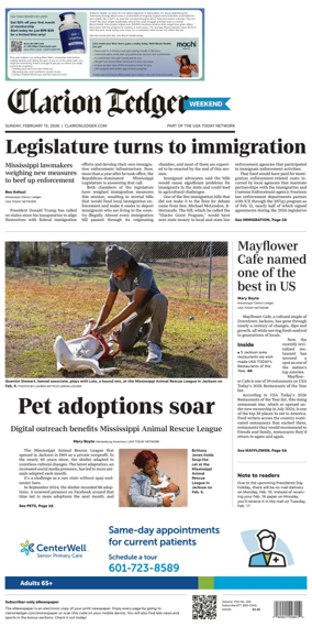 Cover of Clarion Ledger