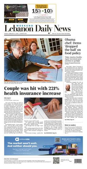 Cover of Lebanon Daily News