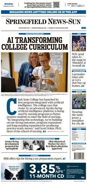 Cover of Springfield News-Sun