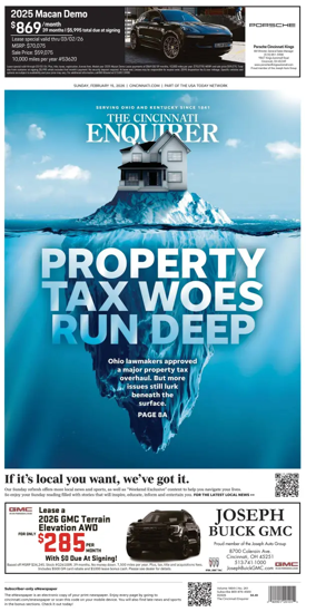 Cover of The Cincinnati Enquirer