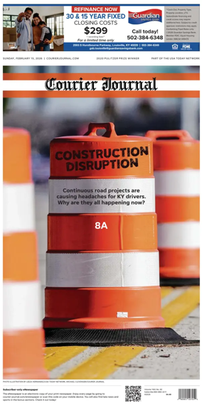 Cover of The Courier-Journal (Louisville)