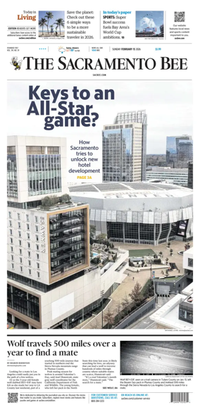 Cover of The Sacramento Bee (Sunday)
