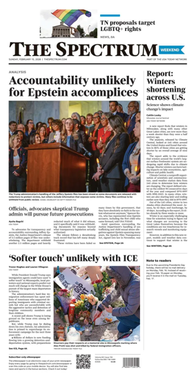 Cover of The Spectrum & Daily News