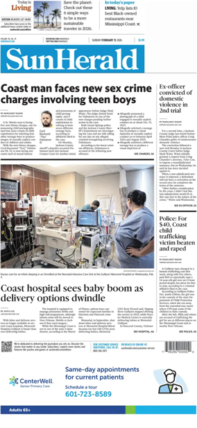 Cover of The Sun Herald (Sunday)