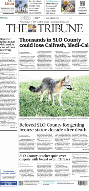 Cover of The Tribune (SLO) (Sunday)