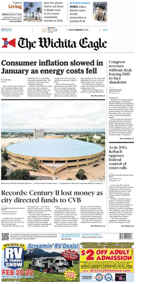 Cover of The Wichita Eagle (Sunday)