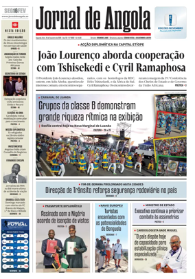 Cover of Jornal de Angola