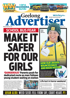 Cover of Geelong Advertiser