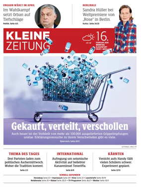 Cover of Kleine Zeitung Kaernten
