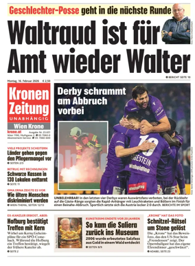Cover of Kronen Zeitung