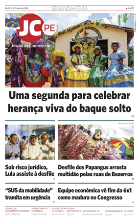 Cover of Jornal do Commercio