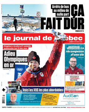 Cover of Le Journal de Quebec