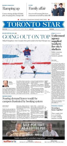Cover of Toronto Star
