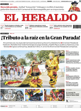 Cover of El Heraldo (Colombia)