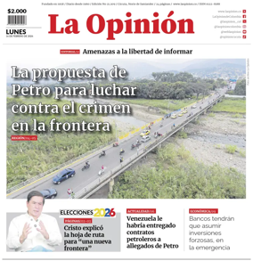 Cover of La Opinion