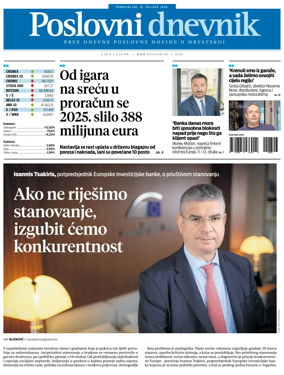 Cover of Poslovni Dnevnik