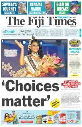 Cover of The Fiji Times