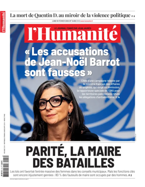 Cover of L'HUMANITE