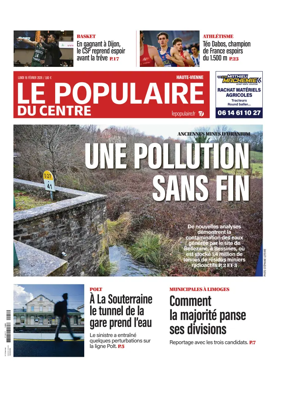 Cover of Le Populaire du Centre (Haute-Vienne)