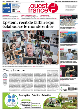 Cover of Ouest France (Challans / Saint-Gilles-Croix-de-Vie)