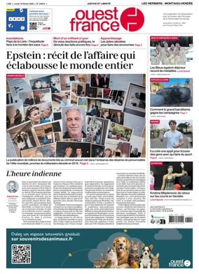 Cover of Ouest France (Les Herbiers / Montaigu)